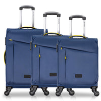 Club Rochelier 3-Piece Softside Luggage Set - Navy & Yellow-100% polyester shell