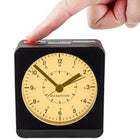 Marathon Analog Alarm Clock with Auto Night Light, Black/White (CL030053BK-WH)-Easy to set alarm function with conveniently placed ON/OFF and SNOOZE buttons