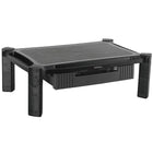 StarTech Monitor Riser with Drawer, Height Adjustable, Large (MONSTADJDL)-Height-adjustable monitor stand with large format 19.7" x 13" sits easily on your desk