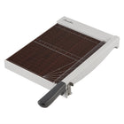 Swingline ClassicCut 1210W Guillotine Trimmer with EdgeGlow - Wood - 12" - 10 Sheets-EdgeGlow LED light guide illuminates the edge of the trimmer to show exactly where cuts will be made