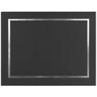 St. James Document/Certificate Holders - Silver Foil Border - Linen Finish - Black - 5 Pack - 83853-Add ceremony, elegance and sincerity to the act of giving recognition