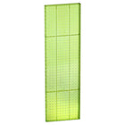 Azar Displays 44" x 13.5" Pegboard 1-Sided Wall Panel, Translucent Green, 2 Pack-For use with flat surface