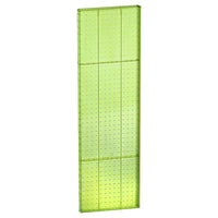 Azar Displays 44" x 13.5" Pegboard 1-Sided Wall Panel, Translucent Green, 2 Pack-For use with flat surface