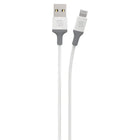 Scosche Strikeline USB-A to Lightning Charge & Sync Cable 4-ft. White/Grey-Lighting connector is certified by Apple to communicate from any USB device port to any Lightning devices port with 100% compatibility