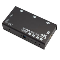 SAE 4K @ 60 Hz 4 Ports HDMI Splitter with EDID & HDCP (HDMI-SP104)-HDMI splitter