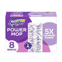 Swiffer PowerMop Multi-Surface Mopping Pad Refills - 8 Pack -Includes 8 x PowerMop multi-surface mopping pad refills