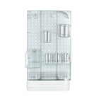 Azar 10-Piece Pegboard Wall Organizer Kit with One Panel and Accessory Assortment - Clear-Sold in Multiples of: 1