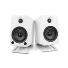Kanto S4 Desktop Speaker Stands for Midsize Speakers, White, 2 Pack-Supports speakers weighing up to 8 pounds