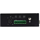 StarTech Industrial 6 Port Gigabit Ethernet Switch with DIN Connector/Mountable-TECH SPECS: 10/100/1000 Mbps Auto-Negotiation, Unmanaged, 6 Total Mixed Fiber/Copper Connections: 4 PoE ports + 1 SFP + 1 Flexible Copper or SFP port (MSA Compliant), Total power budget: 120W