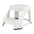 Mistral Ultra Safe 2 Step - 13" H x 15.62" W x 18.5" D - White-2 step stool
