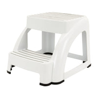 Mistral Ultra Safe 2 Step - 13" H x 15.62" W x 18.5" D - White-2 step stool
