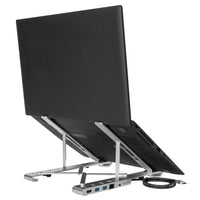 Targus AWU100005GL Portable Stand with Integrated Dock-Silver