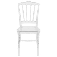 Flash Furniture Flash Elegance Crystal Ice Napoleon Stacking Chair (BHH002CRYSTAL)-Chiavari Seating