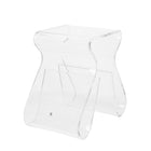 Umbra Magino Stool With Magazine Rack - Clear-Thick and Durable: Magino is made with 0.5 inch (13mm) thick acrylic, making it durable and shatter resistant