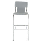 Avenue Six 30" Dorado Vinyl with Chrome Base Bar Stools, Grey, 2 Pack-Grey Vinyl