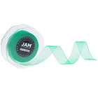 JAM Paper Sheer Organza Ribbon, .88 Inch Wide x 25 Yards, Emerald Green, 2 Pack (807SHemgr25g)-Spool