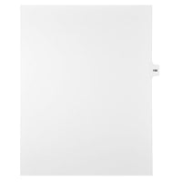 Mark Maker Legal Exhibit Index Tab White Single Tabs, 1/15th Cut, Letter Size, No Holes, Number 186, 25 Pack-White Single Tabs, 1/15th Cut