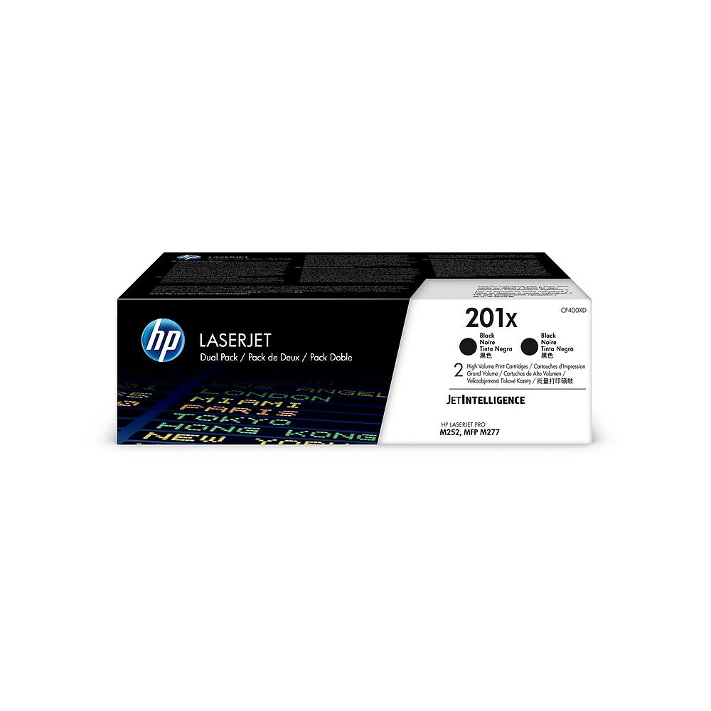 HP 201X (CF400XD) Black Original LaserJet Toner Cartridge, High