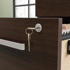 Sauder Affirm 2-Drawer Mobile Pedestal - Noble Elm-Hidden casters for easy mobility and option for rearrangement around the office