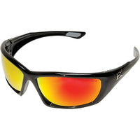 Edge Safety Eyewear, Robson Safety Glasses, Mirror/Red Lens, Anti-Scratch Coating, Csa Z94.3/Mceps Gl-Pd 10-12 - 4 Pack-Lens Coating Anti-Scratch