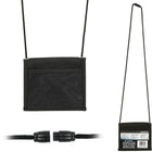 Merangue ID Pouch, Black, 12 Pack-Lanyard has breakaway clasp for safety.
