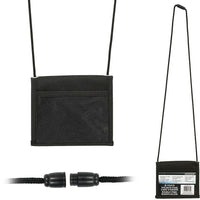 Merangue ID Pouch, Black, 12 Pack-Lanyard has breakaway clasp for safety.