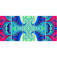 Designart Peaceful Mantra 5-Panel Modern Canvas Art Print, (PT3073-401)-Print
