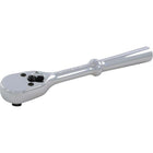 Gray Tools 3/8" Drive 20 Tooth Chrome Reversible Ratchet, 7-1/2" Long-Drive Size: 3/8"