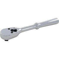 Gray Tools 3/8" Drive 20 Tooth Chrome Reversible Ratchet, 7-1/2" Long-Drive Size: 3/8"