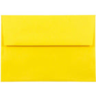 JAM Paper A8 Invitation Envelopes, 5.5 x 8.125, Brite Hue Yellow Recycled, 100 Pack (96334g)-Yellow