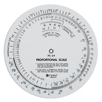 C-THRU 5" Proportional Scale, 12 Pack-Ideal for artwork and layouts