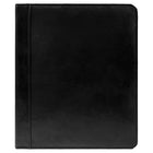 Ashlin Leone Executive Elegant 3 Ring Binder, 1", Black-Individual Card Pockets - 4