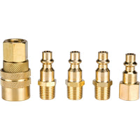 Aurora Tools Quick Coupler Kit, 5 Pieces, 1/4" Plug-One 1/4" quick coupler