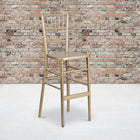 Flash Furniture HERCULES Series Gold Wood Chiavari Barstool-Ships Fully Assembled