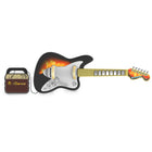 iDance Jam Hero Guitar W/ Mini Amplifier-The guitar requires 3 AA batteries (not included).