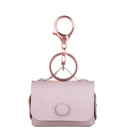 General Supply Goods + Co Vegan Leather AirPod Pro Case w Snap Enclosure and Carabiner - Pink Clay-All around protection