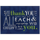 JAM Paper Blank Thank You Cards Set, Inspirational, 25/Pack (526M0444WB)-Thank You Cards with Typography Phrases Theme