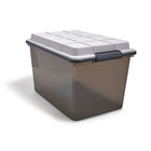 TRU RED 64.7 L Water and Dust Resistant Storage Tote with Locking Lid-Modular, nestable and stackable to make the most of limited space