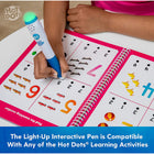 Educational Insights Hot Dots Light-Up Interactive Pen - Multicolor - Pack of 6-perfect for at-home learning: The Hot Dots pen is compatible with dozens of Hot Dots and Hot Dots Jr. learning activities covering a wide range of academic subjects, providing a perfect way to introduce and practice critical learning skills at home!