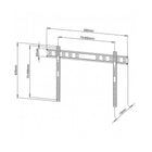 Techly Ultra Slim Fixed TV Wall Mount, 40-65", (ICA-PLB 101L)-Black