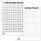 Learning Advantage Numbers 1-120 Dry Erase Boards, 2 Packs of 10 (CTU7289-2)-Made of Plastic
