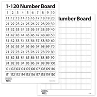 Learning Advantage Numbers 1-120 Dry Erase Boards, 2 Packs of 10 (CTU7289-2)-Made of Plastic