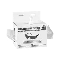 Wasip Disposable Lens Cleaner Station - (1) 250ml Lens Cleaner and 2 boxes of 300 Tissues-Disposable station requires no maintenance