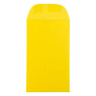 JAM Paper #5.5 Coin Envelopes, 3 1/8 x 5 1/2, Brite Hue Yellow Recycled, 1000 Pack-Yellow Envelopes