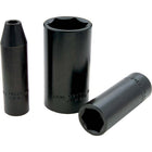 Gray Tools 19mm X 1/2" Drive, 6 Point Deep Length, Impact Socket-Size: 19mm