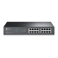 TP-Link 16-Port Gigabit Easy Smart PoE Switch with 8-Port PoE+-16 10/100/1000Mbps RJ45 ports