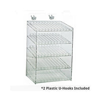 Azar Displays 5-Tiered 60 Compartment Cosmetic Counter Display for Pegboard or Slatwall (222885)-Counter top displays
