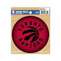 The Sports Vault Toronto Raptors Round Vinyl Decal - 4.5" - Red-Home Decor