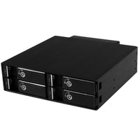 StarTech 4-Bay Mobile Rack Backplane For 2.5In Sata/Sas Drives-Supports a wide range of 2.5in SAS or SATA HDD/SSDs from 5-15 mm