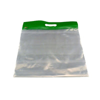 Zipafile Storage Bags, Green, 14" x 13", 25 Pack-1 gallon